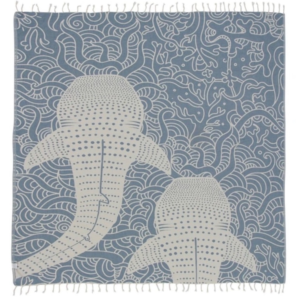 Sand Cloud Whale Shark XL Beach Towel - Picture 3 of 5
